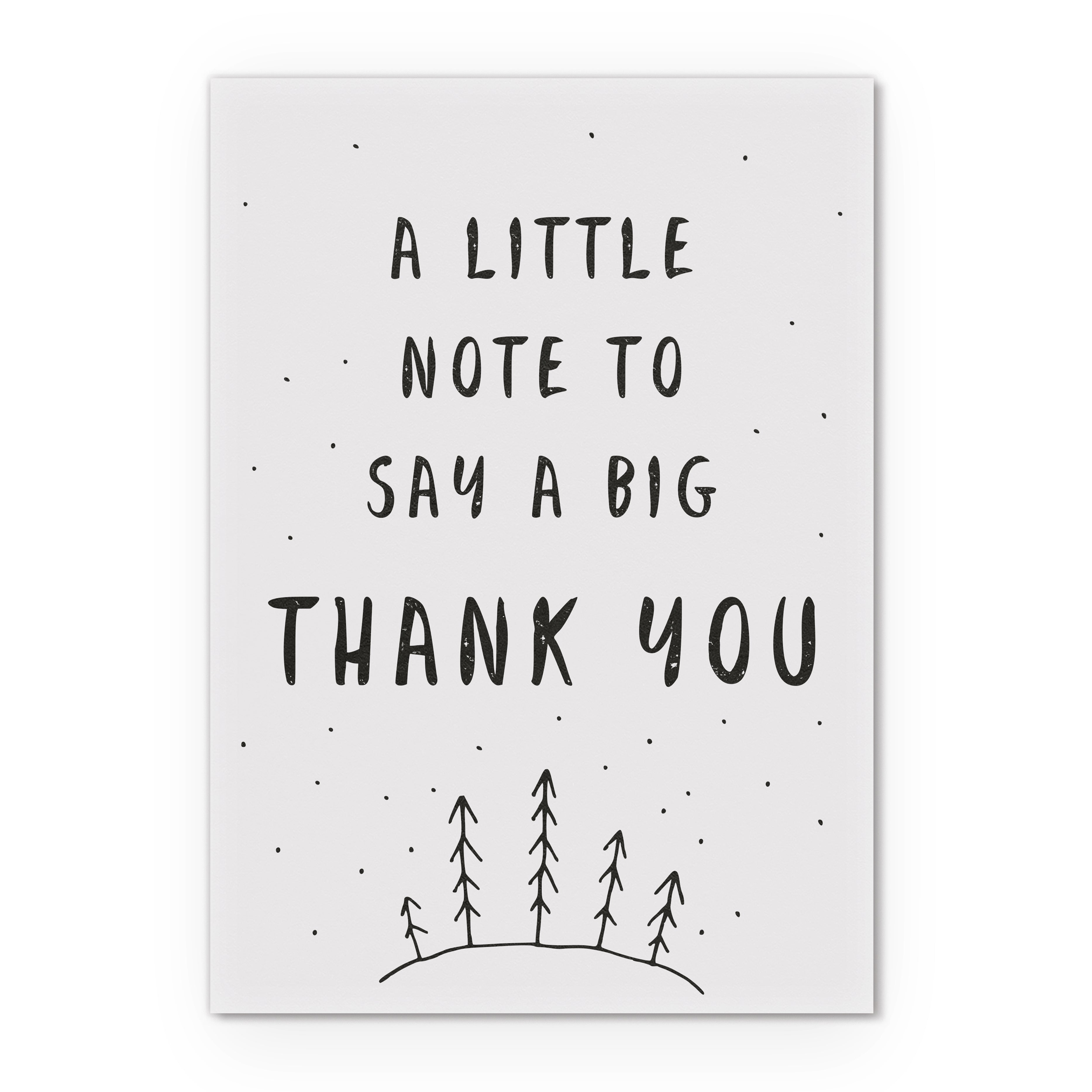 Postkarte DIN A6 A little note to say a big thank you – Merry and Bright®