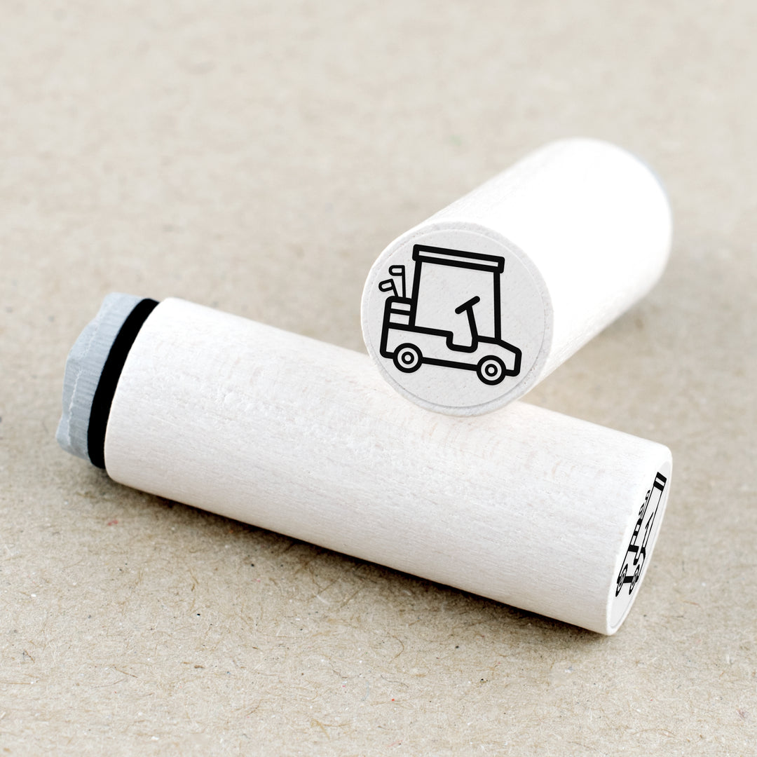 Mini Rubber Stamp Golf Cart