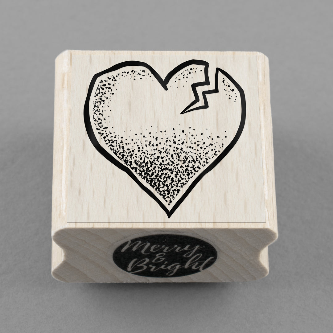 Stempel Broken Heart 30 x 30 mm