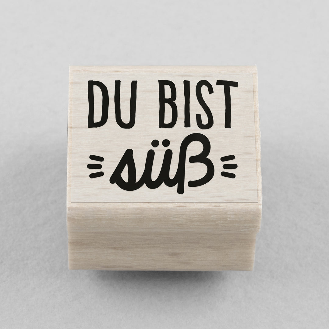 Stempel Du bist süß 25 x 20 mm