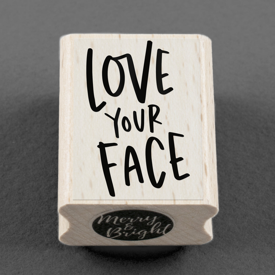 Stempel Love Your Face 25 x 35 mm