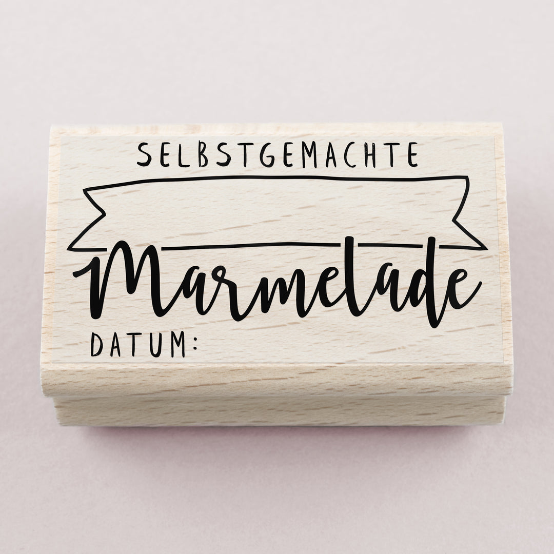 Stempel Selbstgemachte Marmelade 60 x 35 mm