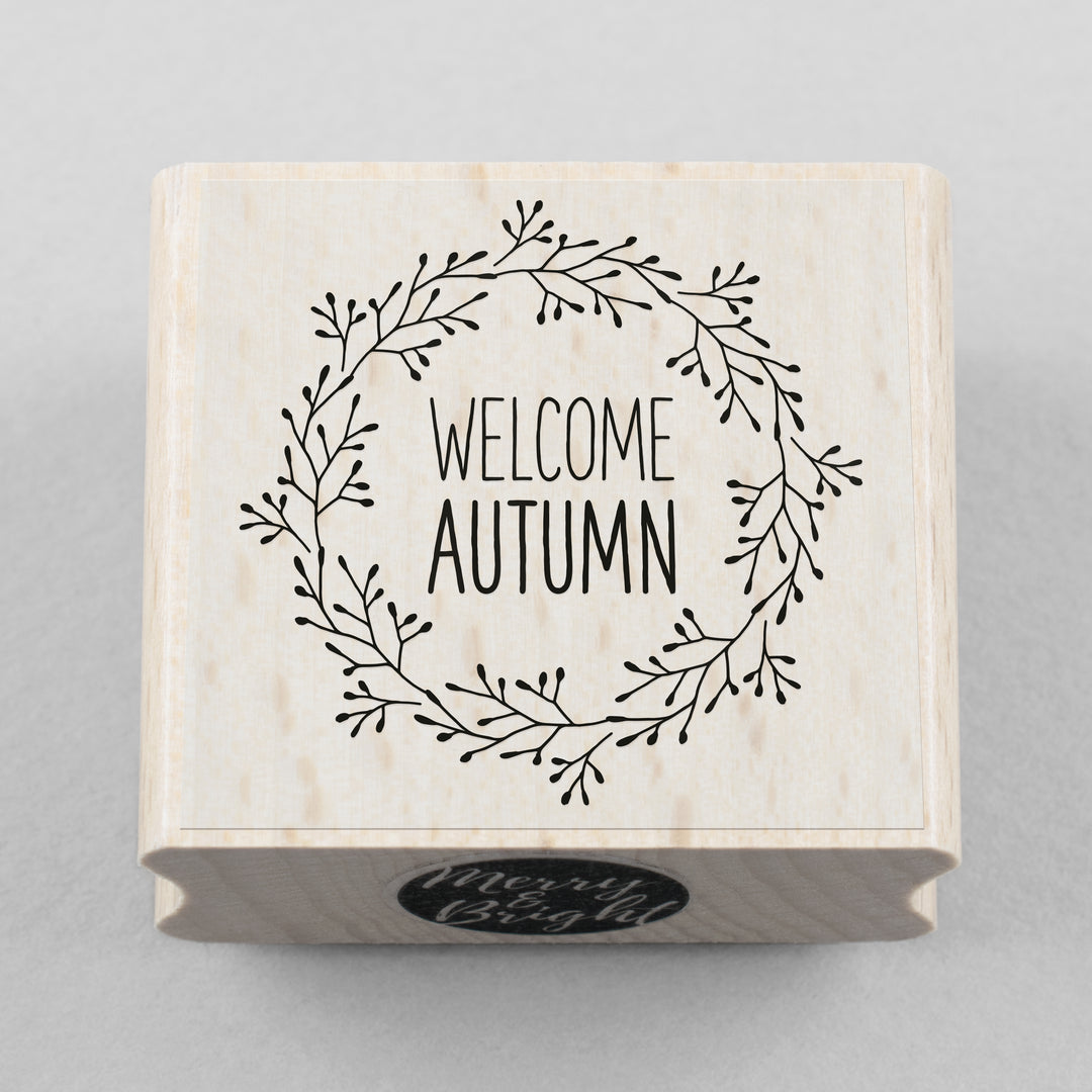 Stempel Welcome Autumn 40 x 40 mm