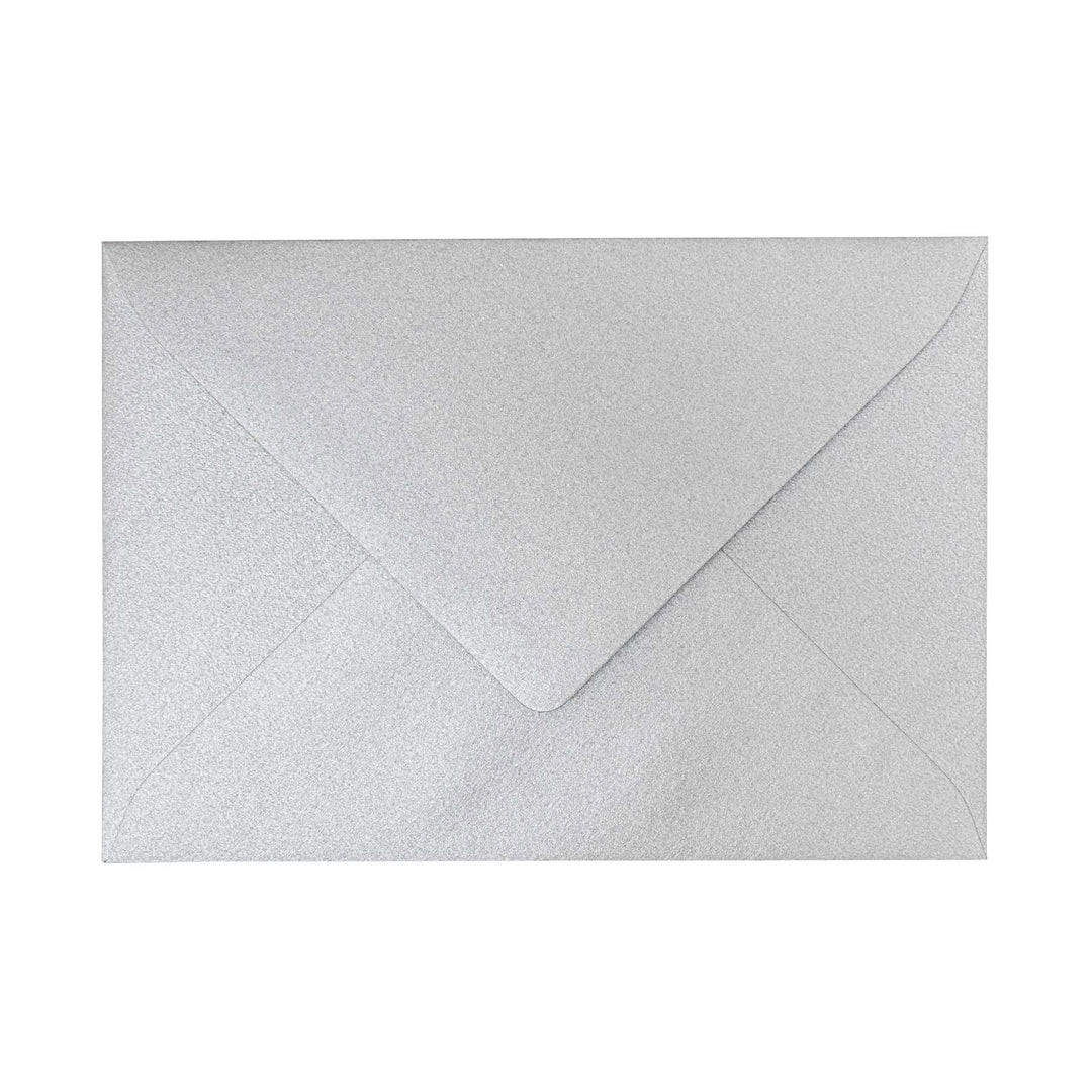 Briefumschlag C6 silber 5 Stück