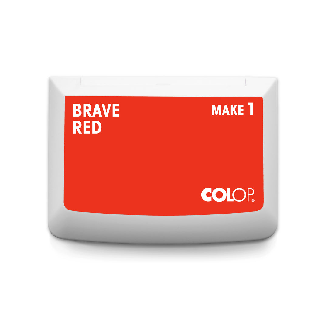Stempelkissen Brave Red 9 x 5 cm COLOP MAKE 1