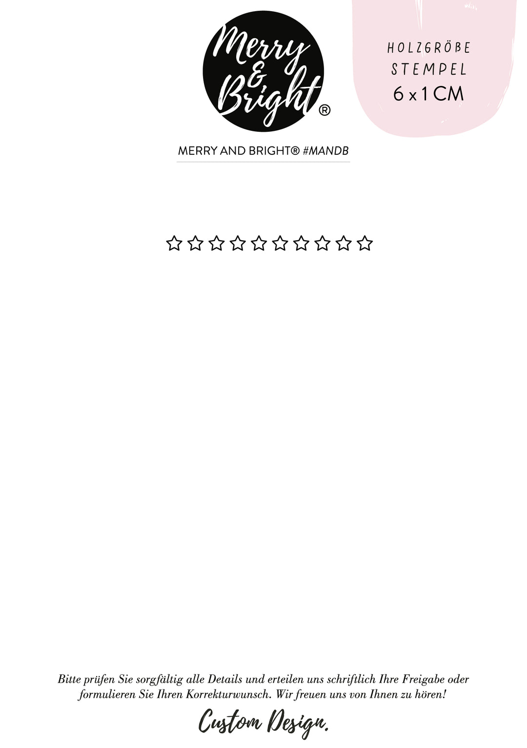 Stempel nach Wunsch Design Bine