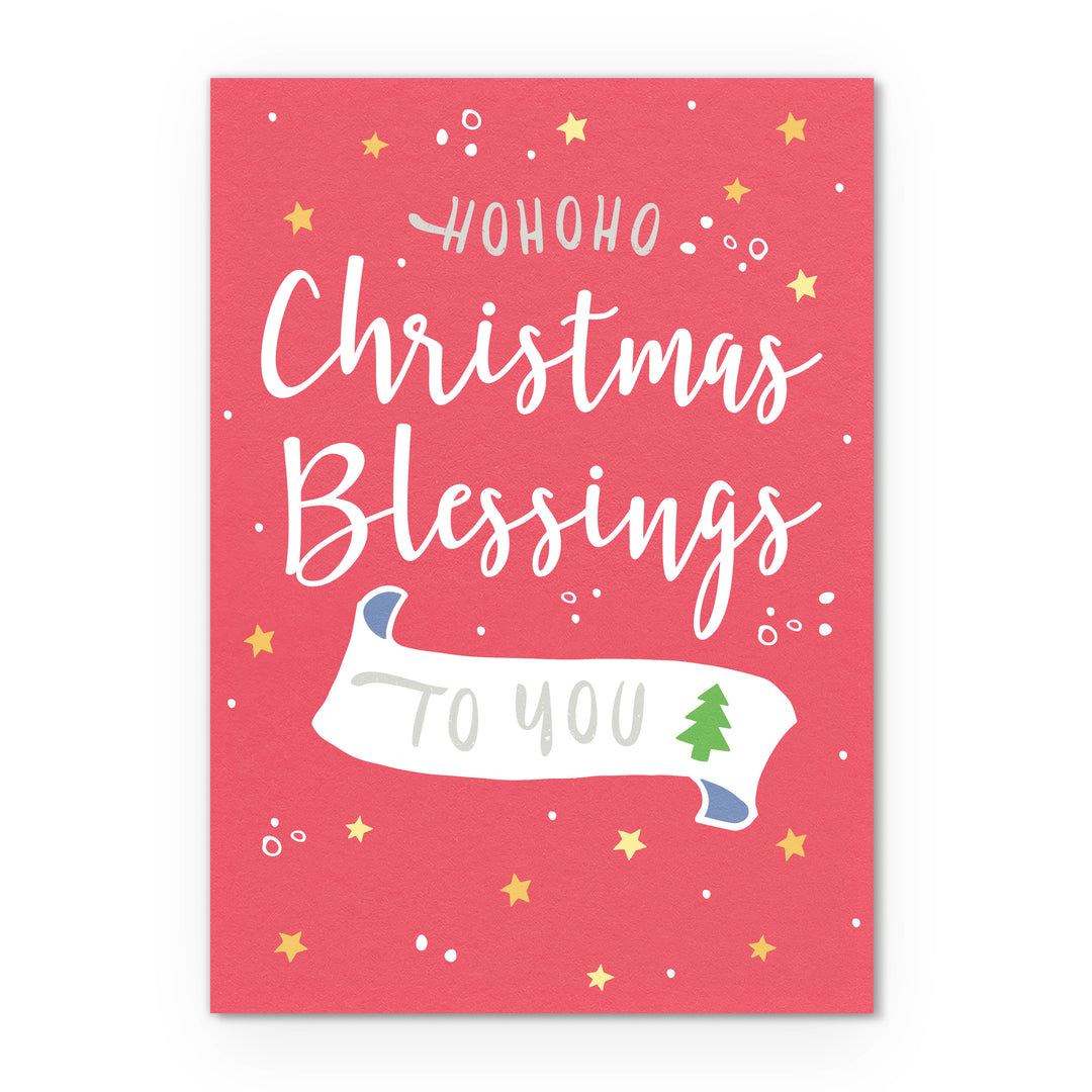 Postkarte DIN A6 Christmas blessings