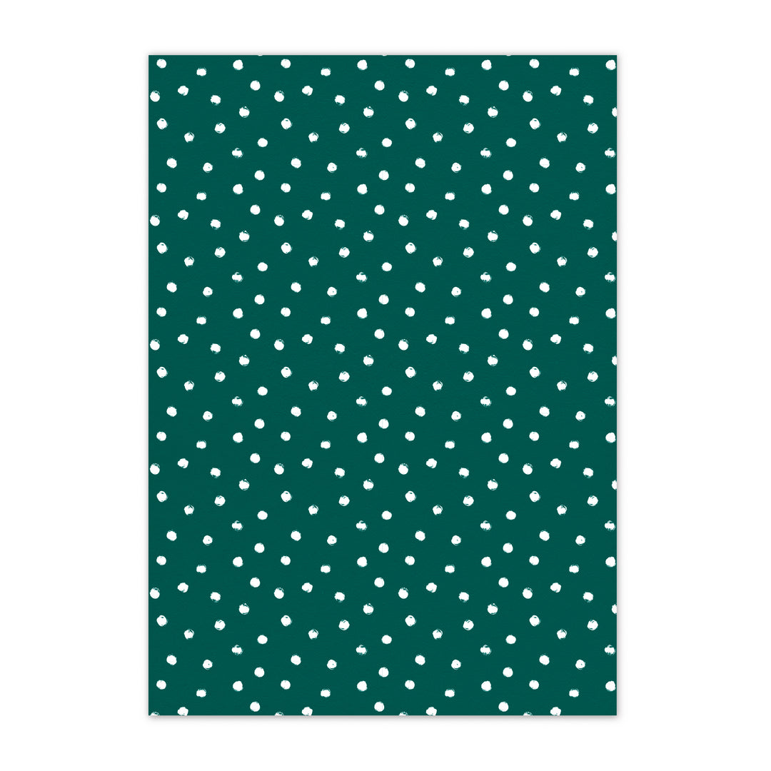 Postcard DIN A6 Dots Green