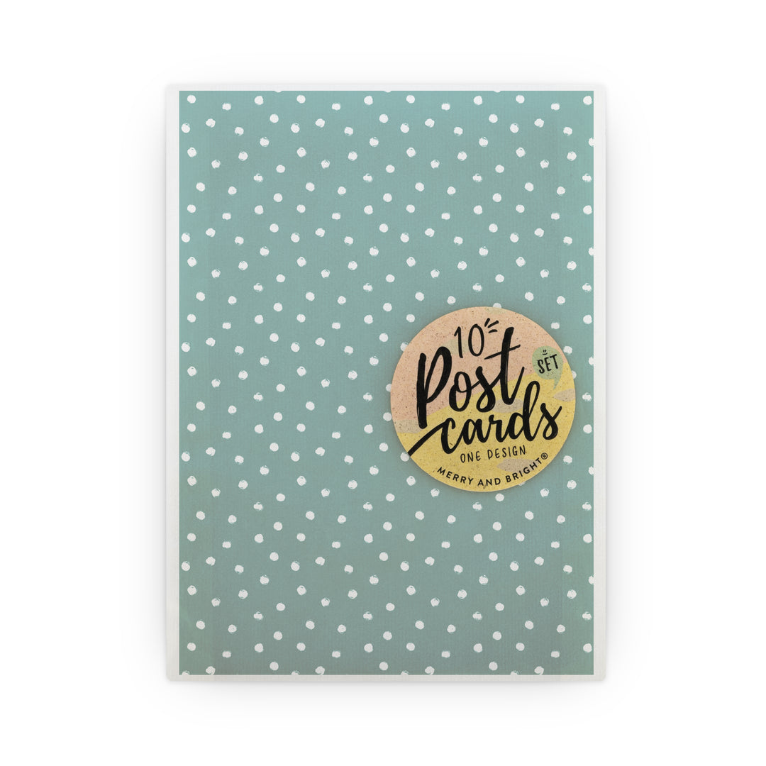 Postcard DIN A6 Dots Green