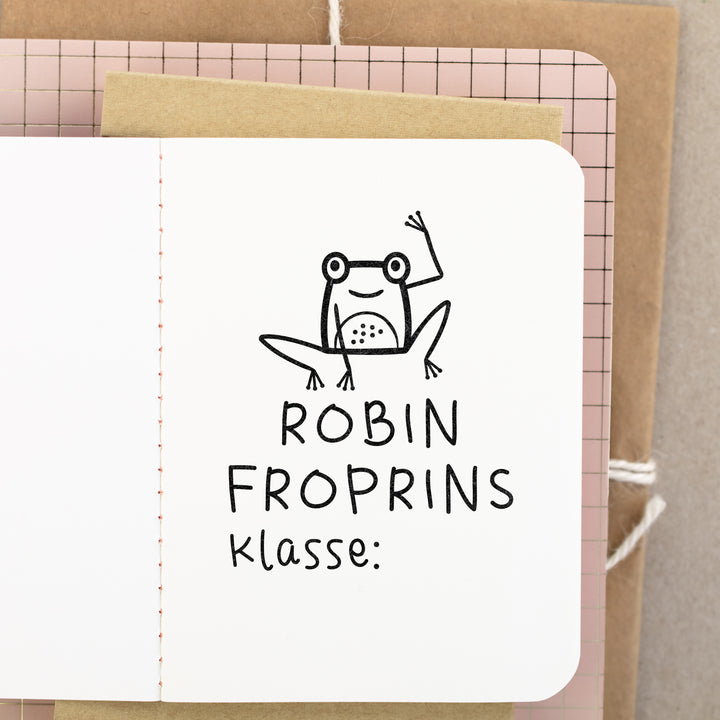 Großer Schul-Stempel Frosch 40 x 40 mm