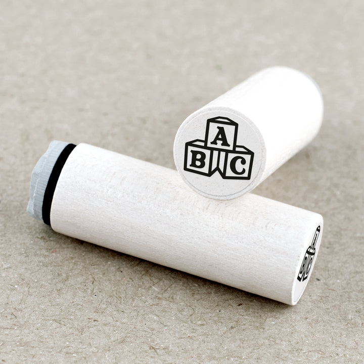 Mini Rubber Stamp ABC