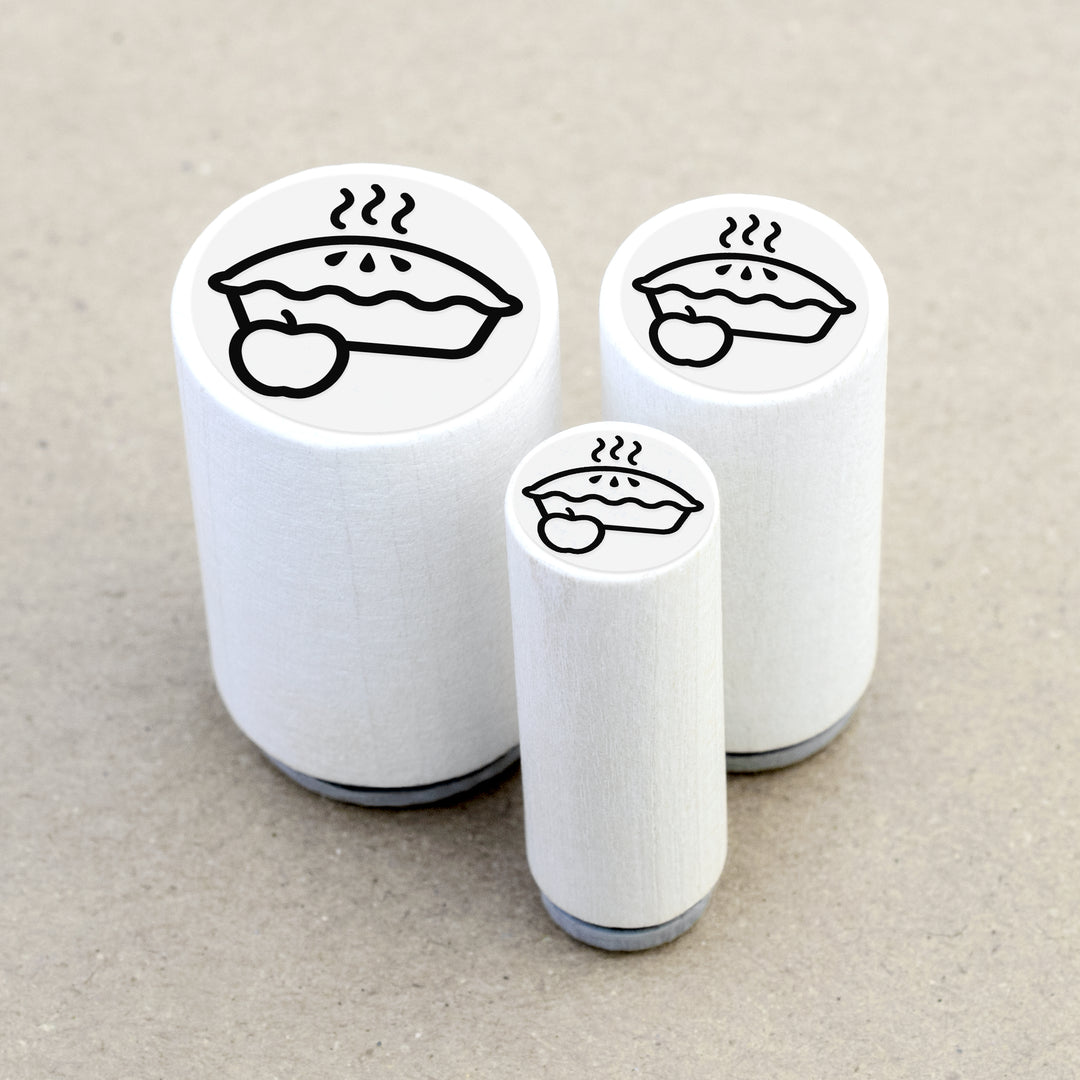 Mini Rubber Stamp Apple Pie