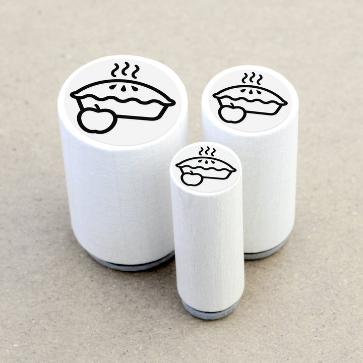 Mini Rubber Stamp Apple Pie