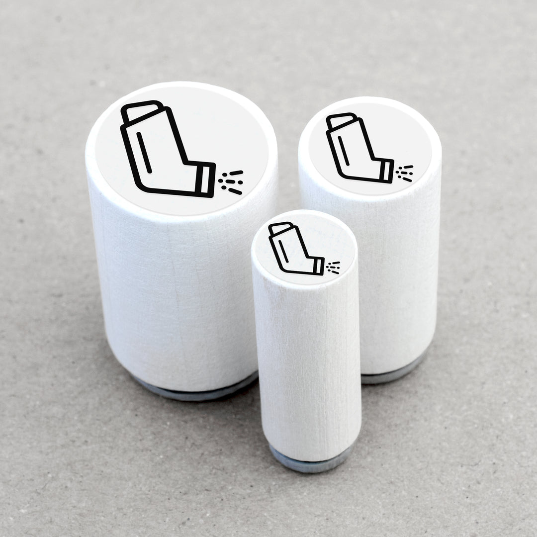 Mini Rubber Stamp Asthma Inhaler