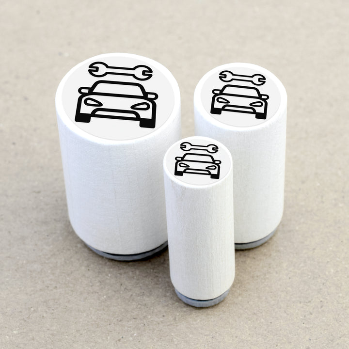 Mini Rubber Stamp Car Service