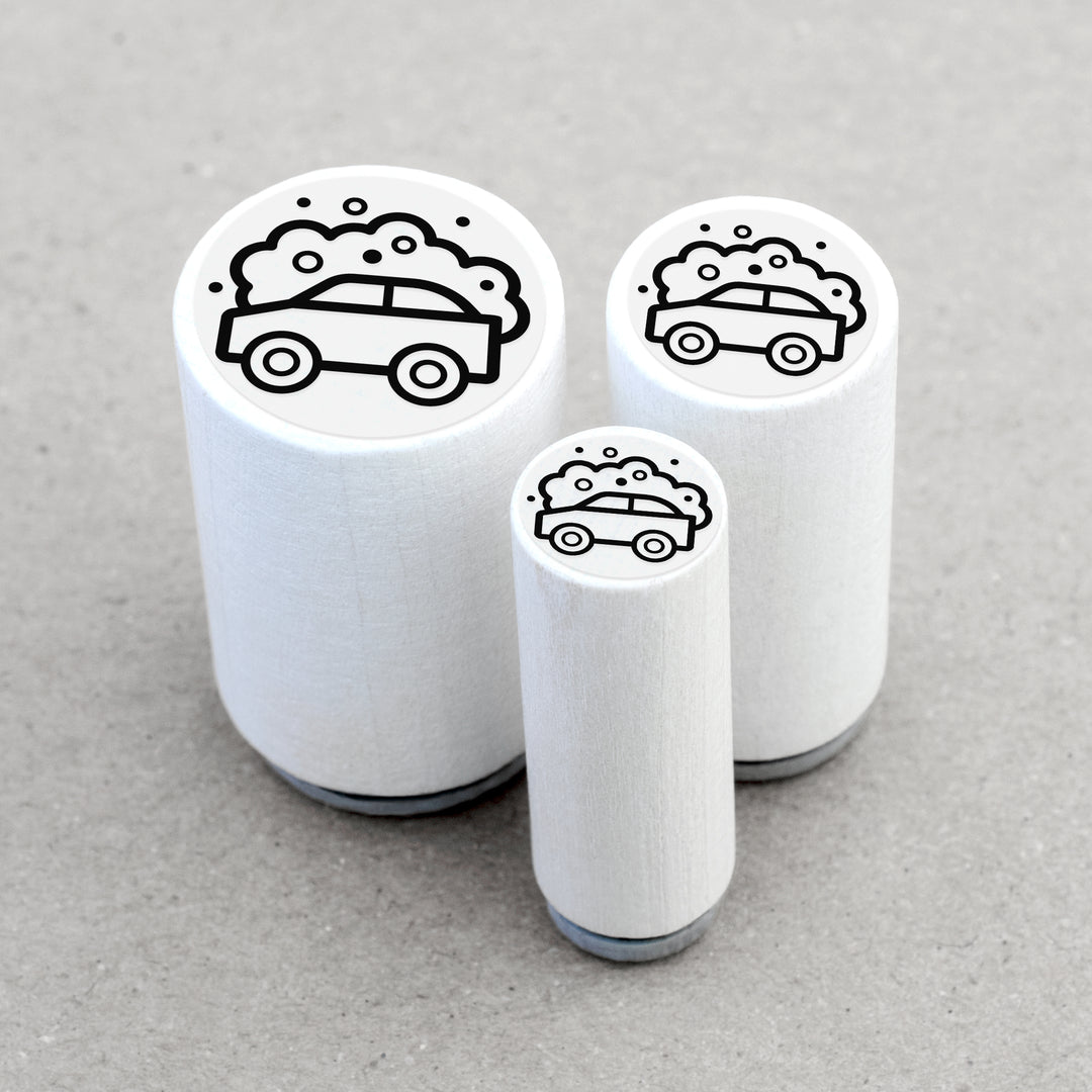 Ministempel Auto waschen