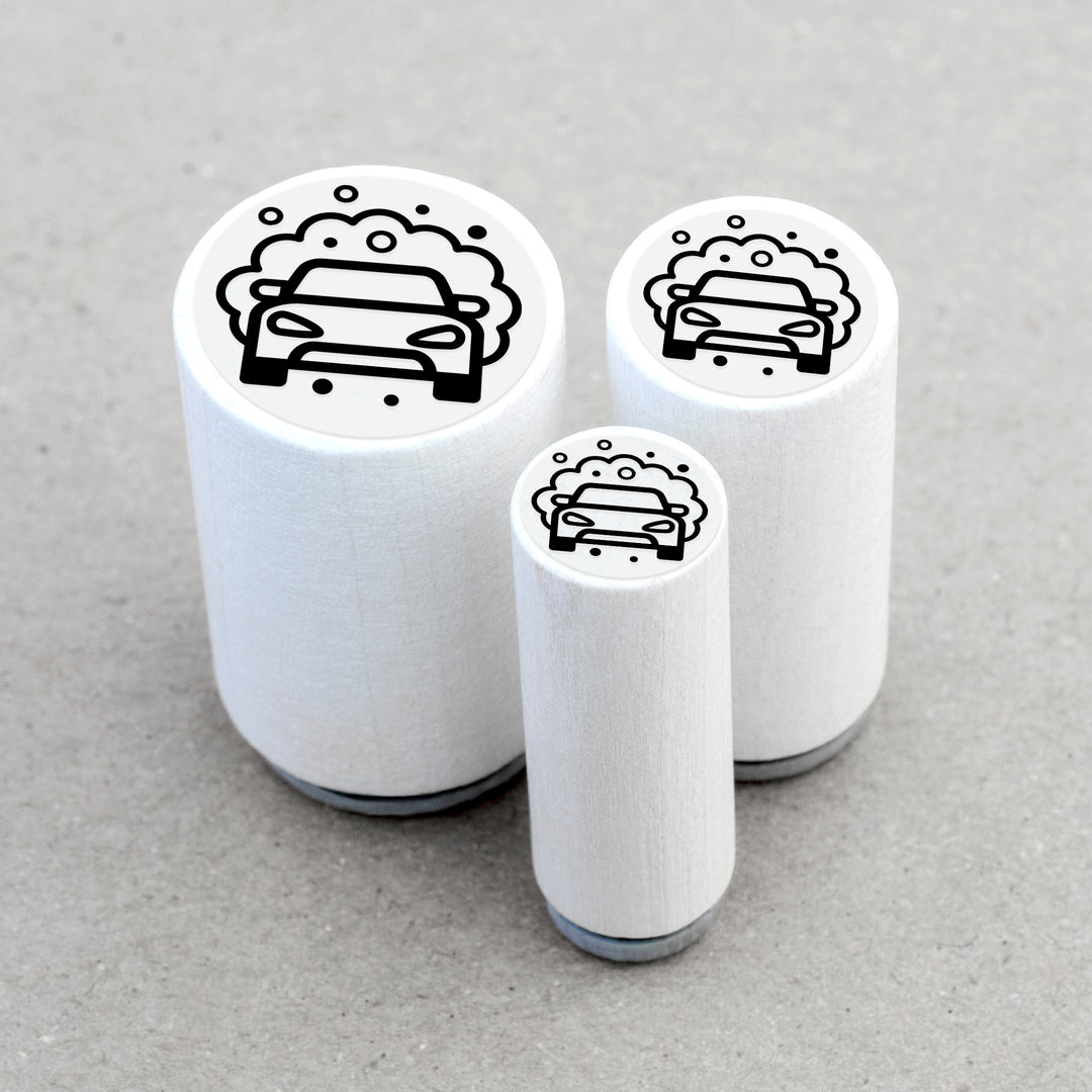 Ministempel Auto waschen