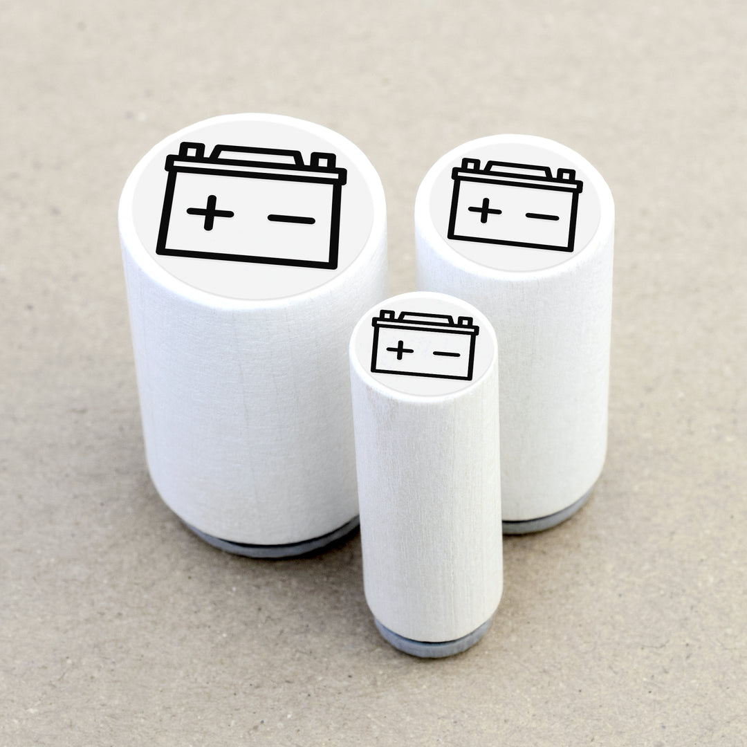 Ministempel Autobatterie