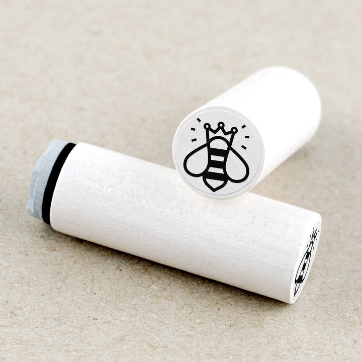 Mini Rubber Stamp Queen Bee