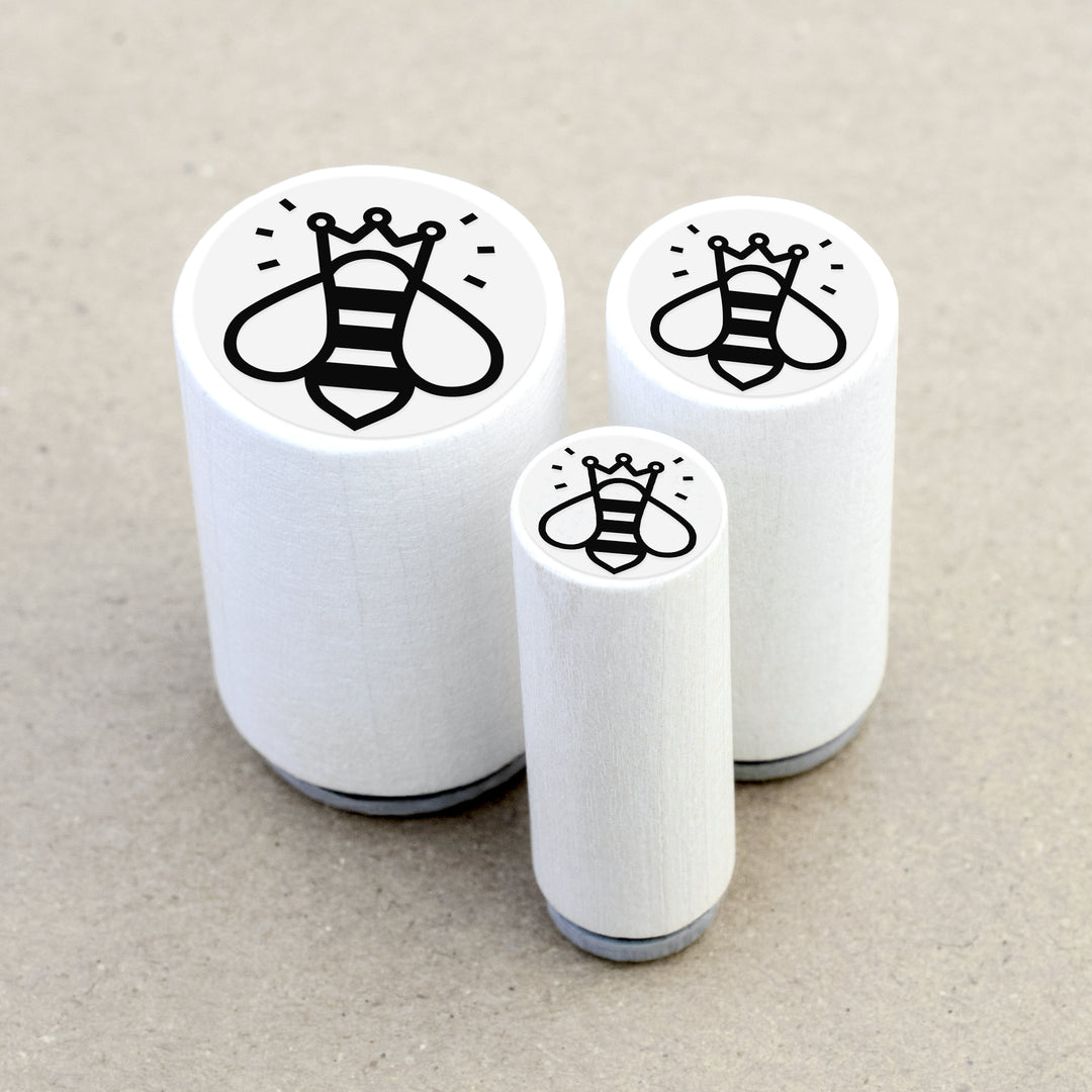 Mini Rubber Stamp Queen Bee