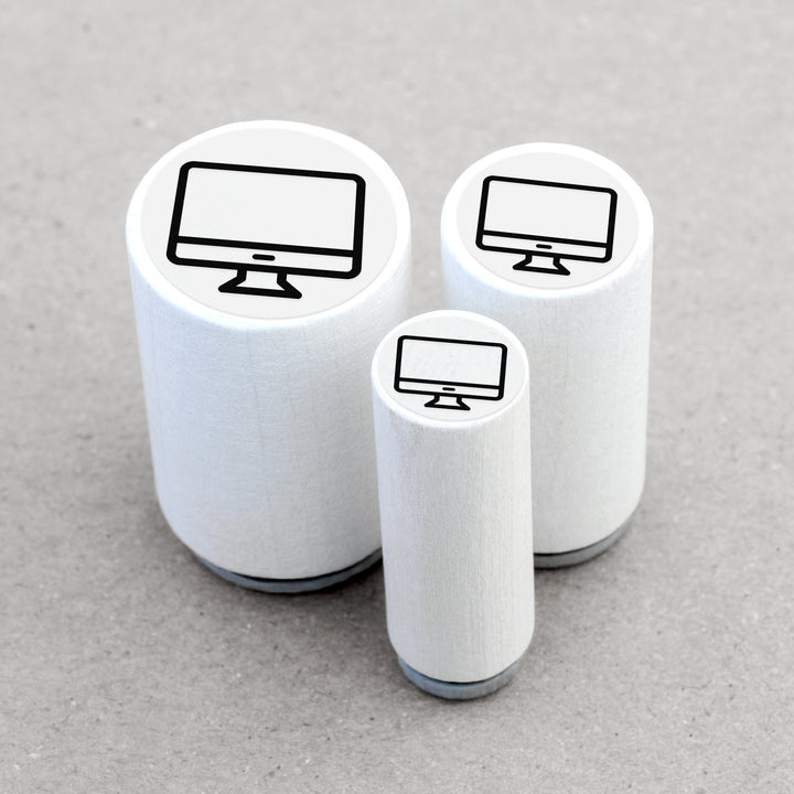 Mini Rubber Stamp Computer – Merry and Bright®