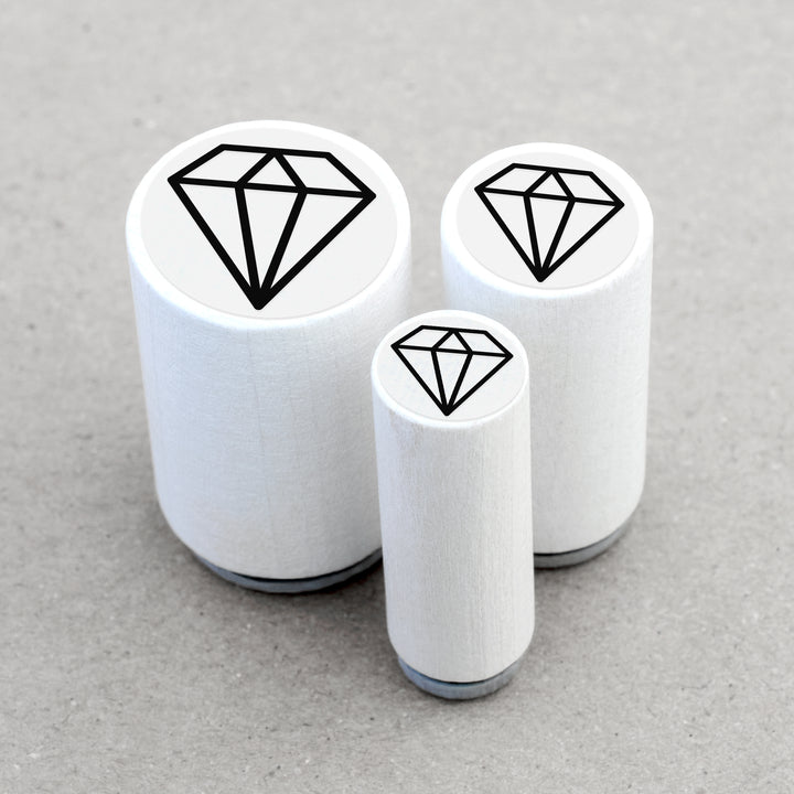 Mini Rubber Stamp Diamond
