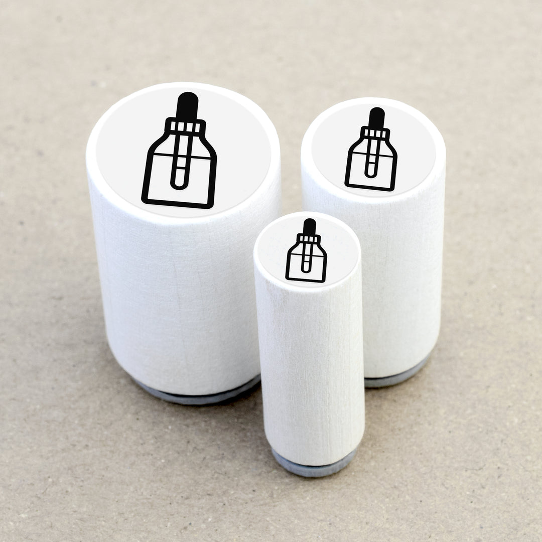 Ministempel Flasche Körperöl Haaröl