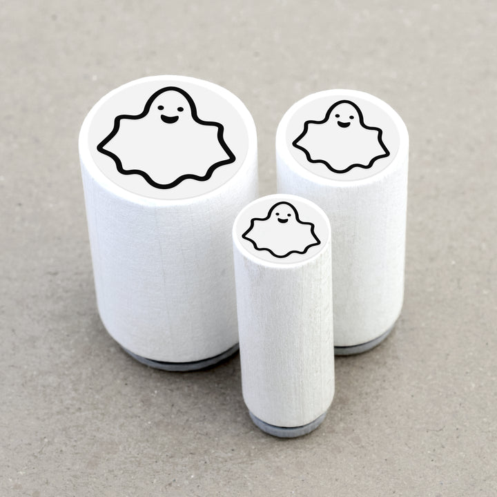 Mini Rubber Stamp Ghost Laughing