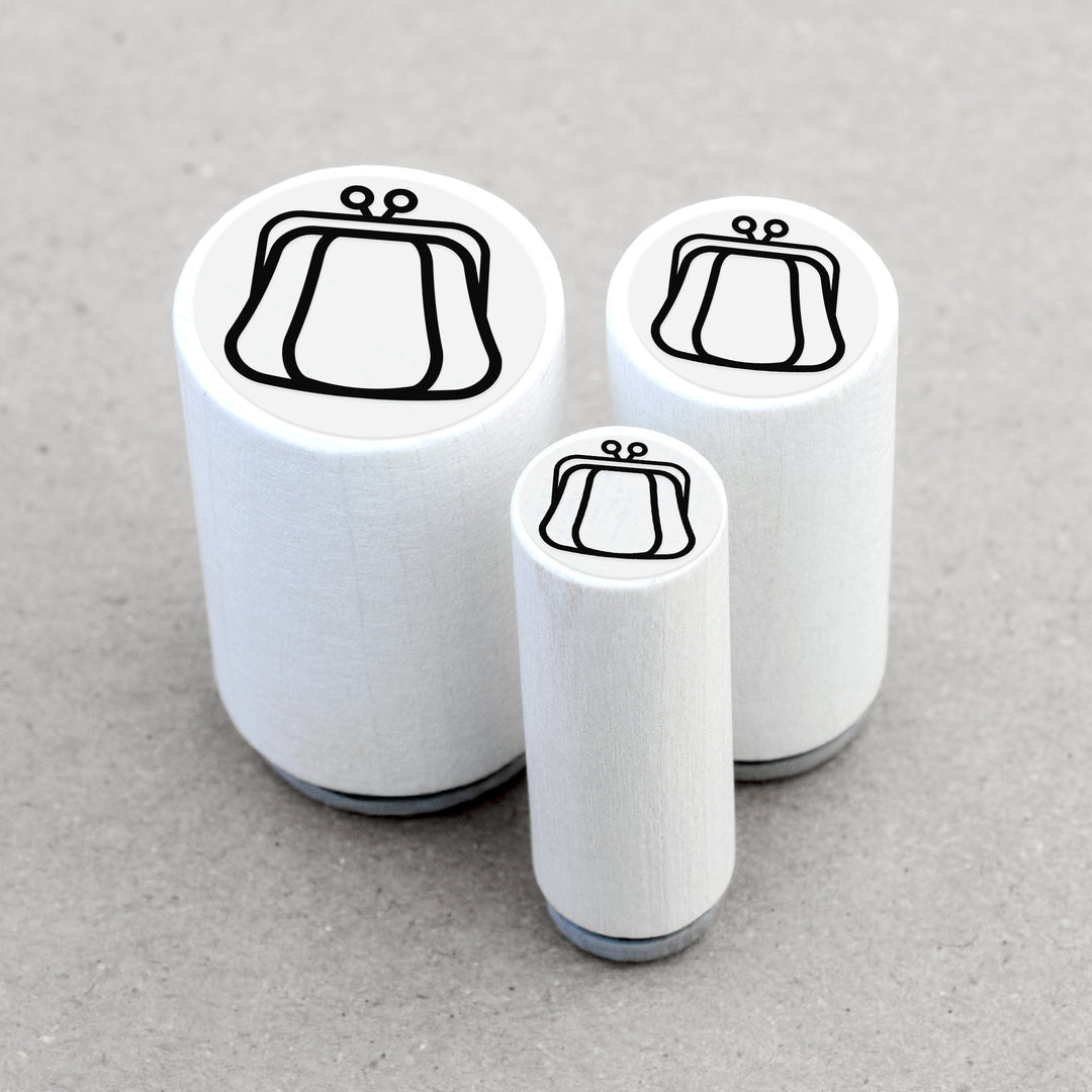 Ministempel Geldbörse Portemonnaie Münzbeutel