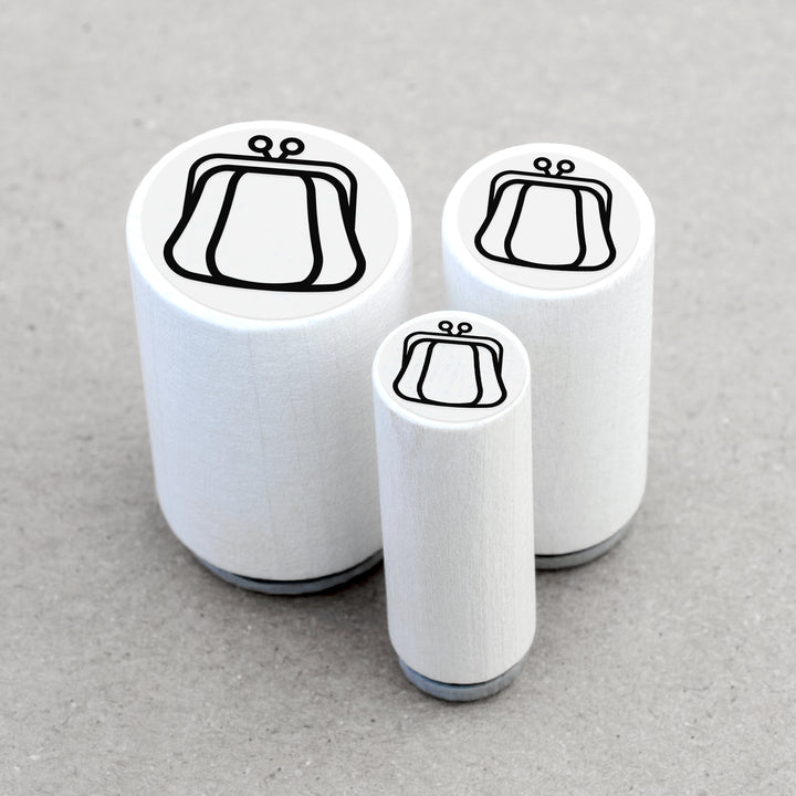 Ministempel Geldbörse Portemonnaie Münzbeutel