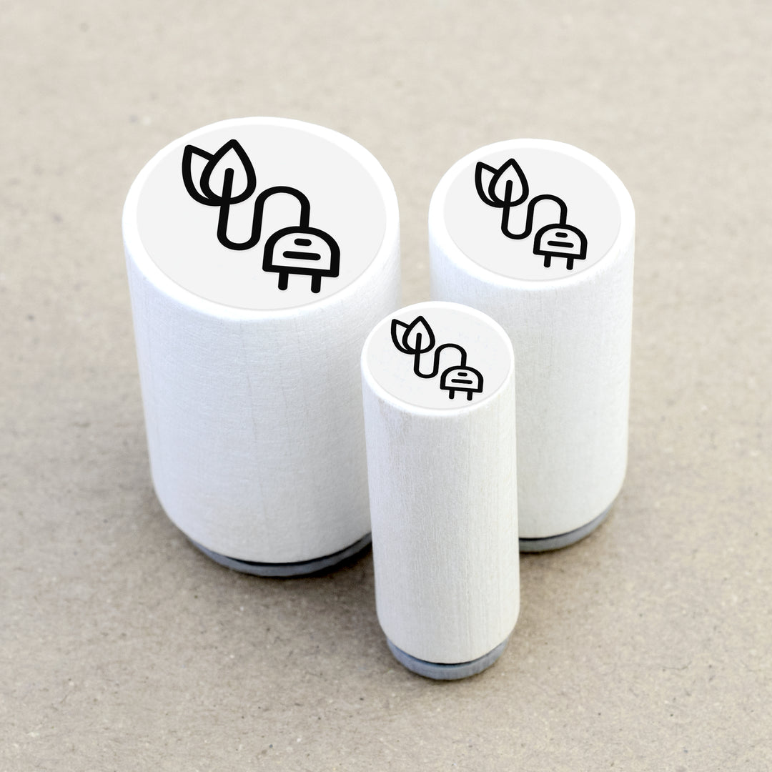 Mini Rubber Stamp Green Energy