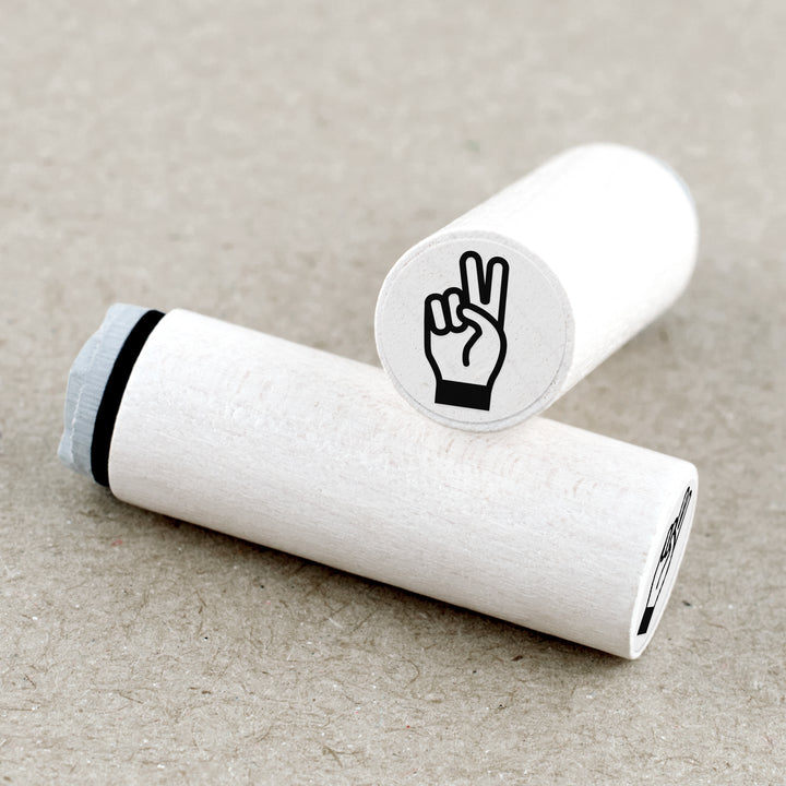 Ministempel Hand Geste zwei