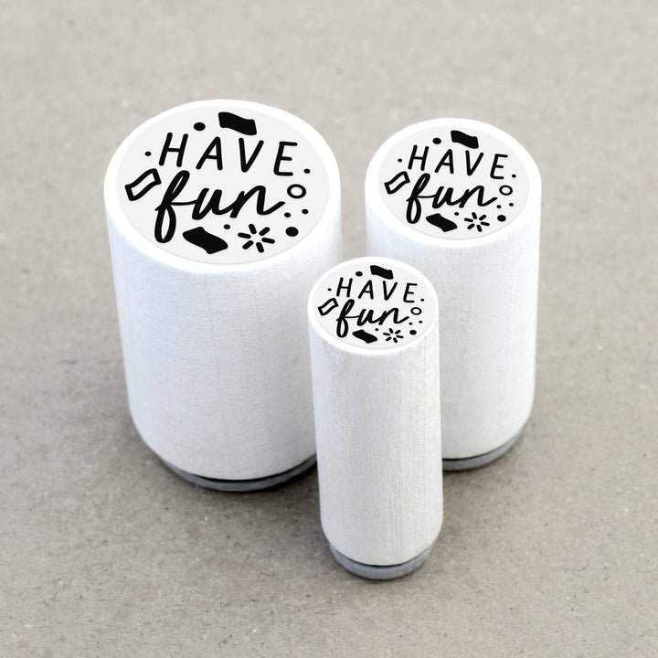 Mini Rubber Stamp Have Fun