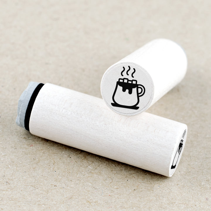 Mini Rubber Stamp Hot Chocolate Marshmallows