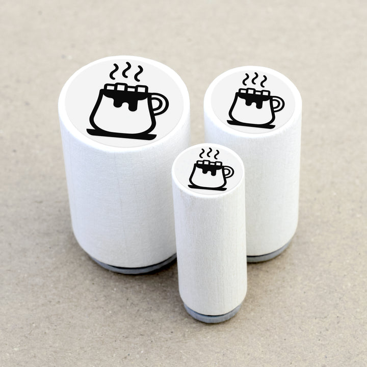 Mini Rubber Stamp Hot Chocolate Marshmallows