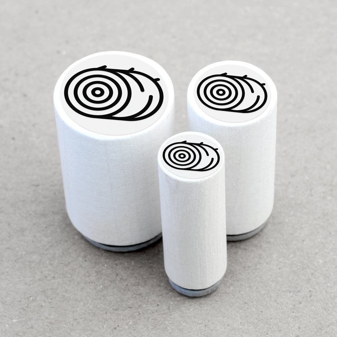 Mini Rubber Stamp Hay Bale Round Bale