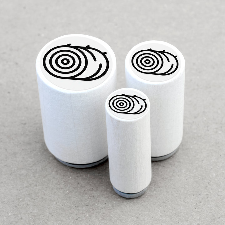 Mini Rubber Stamp Hay Bale Round Bale