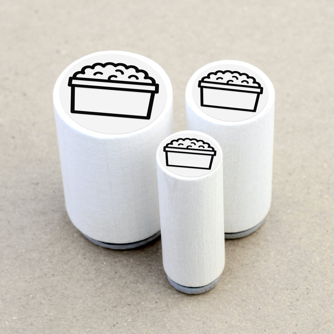 Mini Rubber Stamp Cottage Cheese