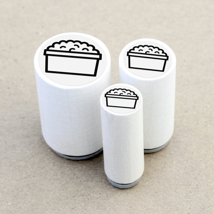 Mini Rubber Stamp Cottage Cheese