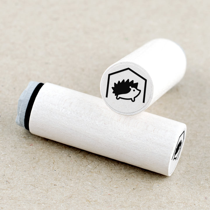 Mini Rubber Stamp Hedgehog House