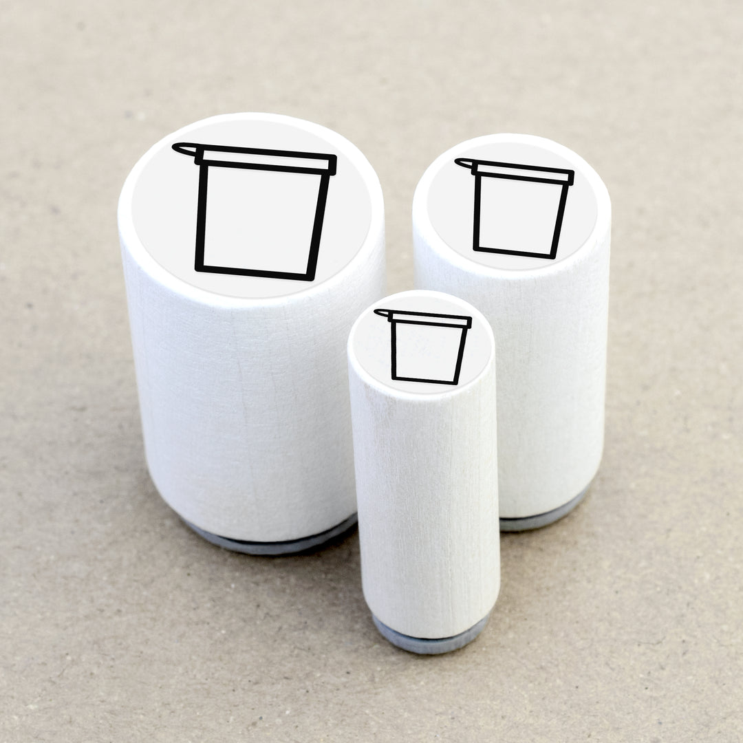 Mini Rubber Stamp Yogurt