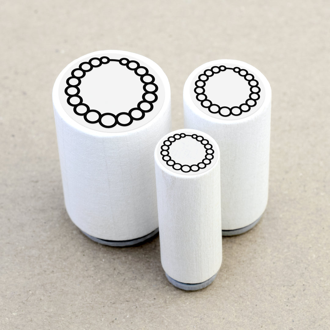 Ministempel Kette Perlenkette