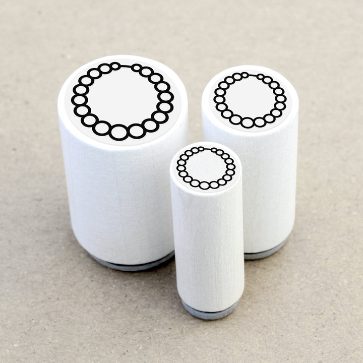 Ministempel Kette Perlenkette