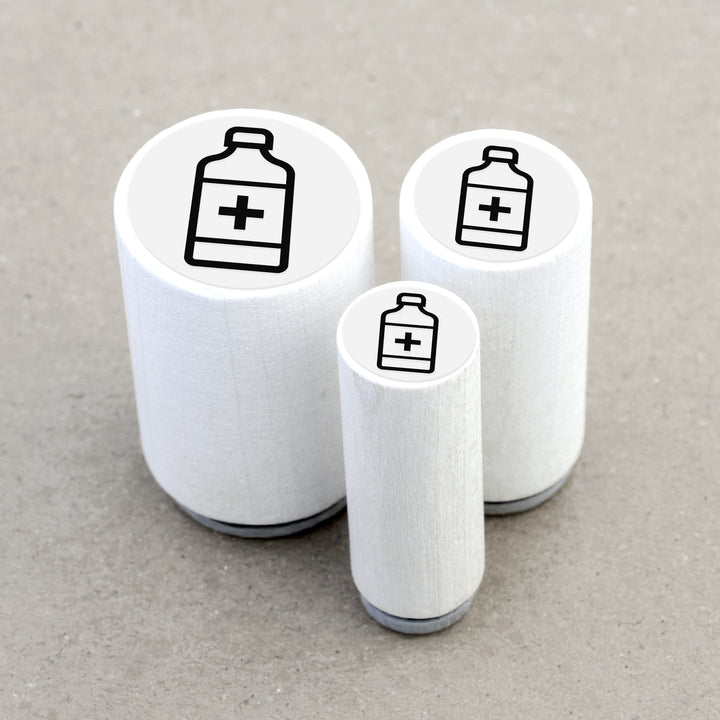 Ministempel Medizinflasche