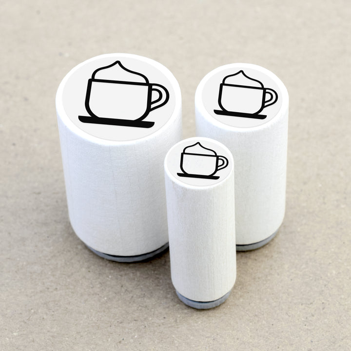 Ministempel Milchkaffee