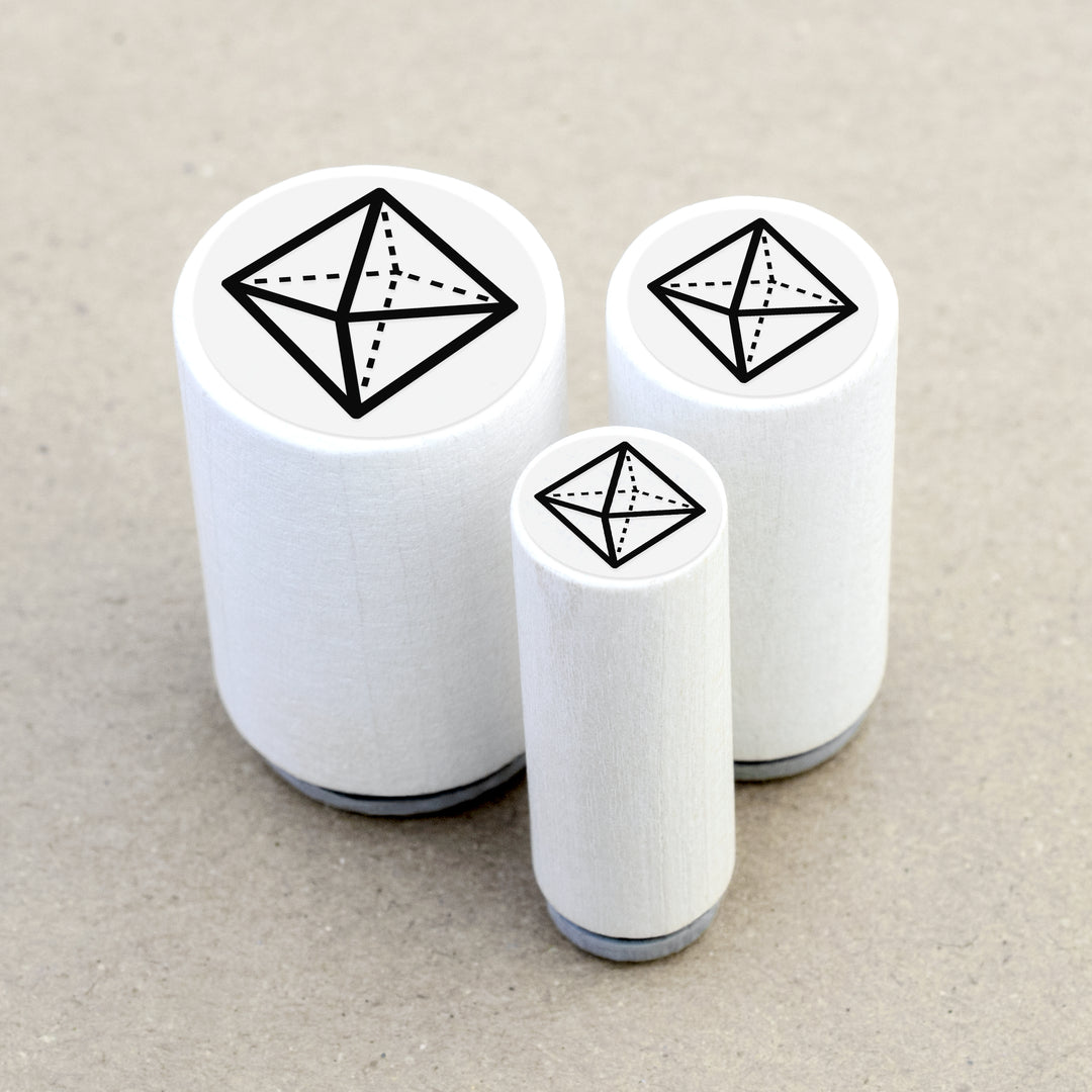 Mini Rubber Stamp Octahedron