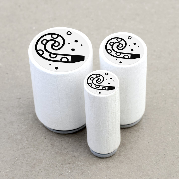 Mini Rubber Stamp Party Horn