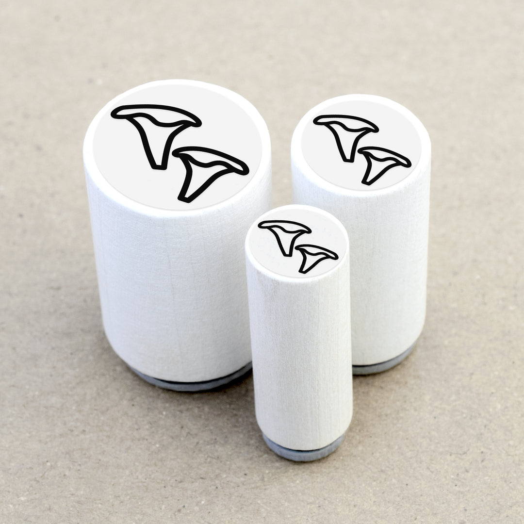 Mini Rubber Stamp Chanterelles
