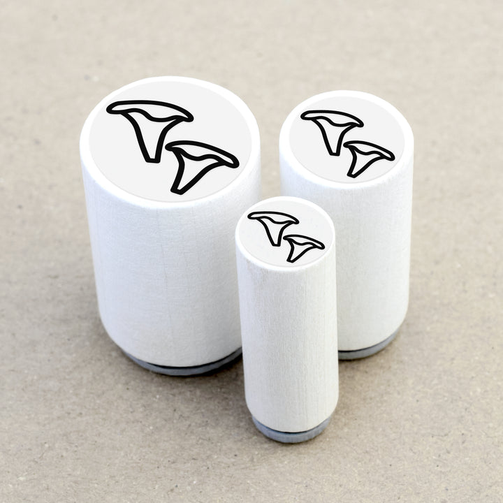 Mini Rubber Stamp Chanterelles