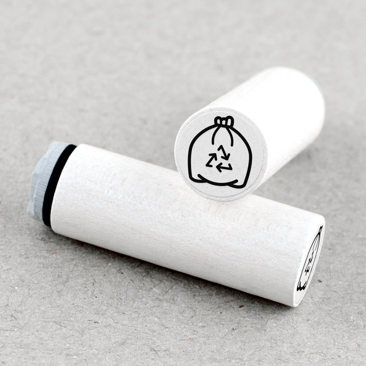 Mini Rubber Stamp Plastic Waste